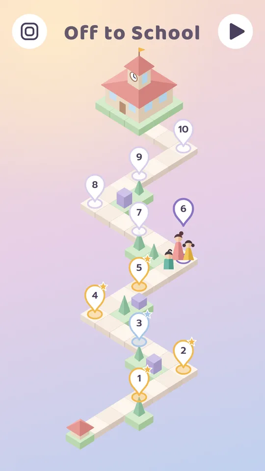 The road between levels